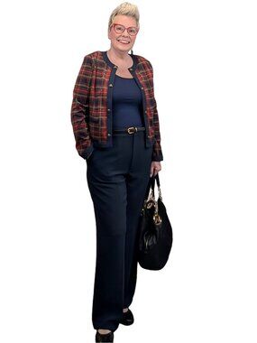 Tommy Hilfiger Plaid Jacket – Classic Preppy Blazer – Size M